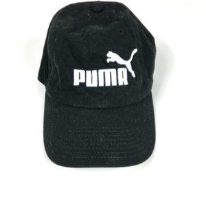 Puma Men/Women Adjustable Strap Black Fitted Golf Sport Hat
